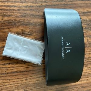 Armani Exchange Eye Glass Case! Few light scratches on front of case.